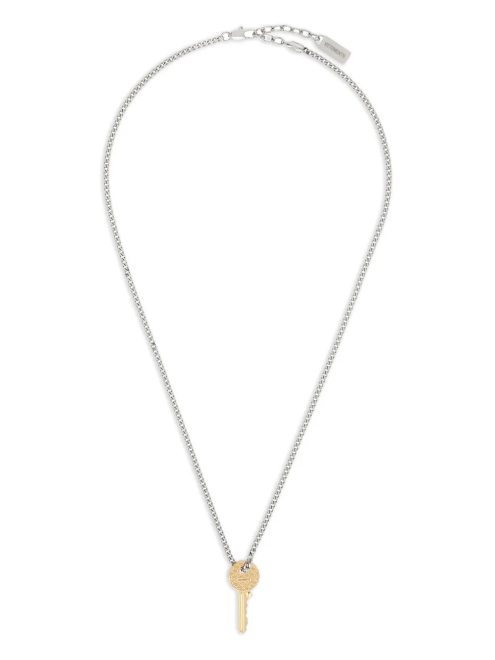 VETEMENTS key-pendant necklace - Argento