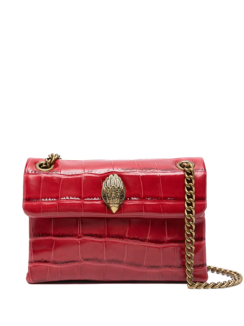 crocodile-effect chain bag
