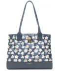Kurt Geiger London floral-print quilted tote bag - Blue