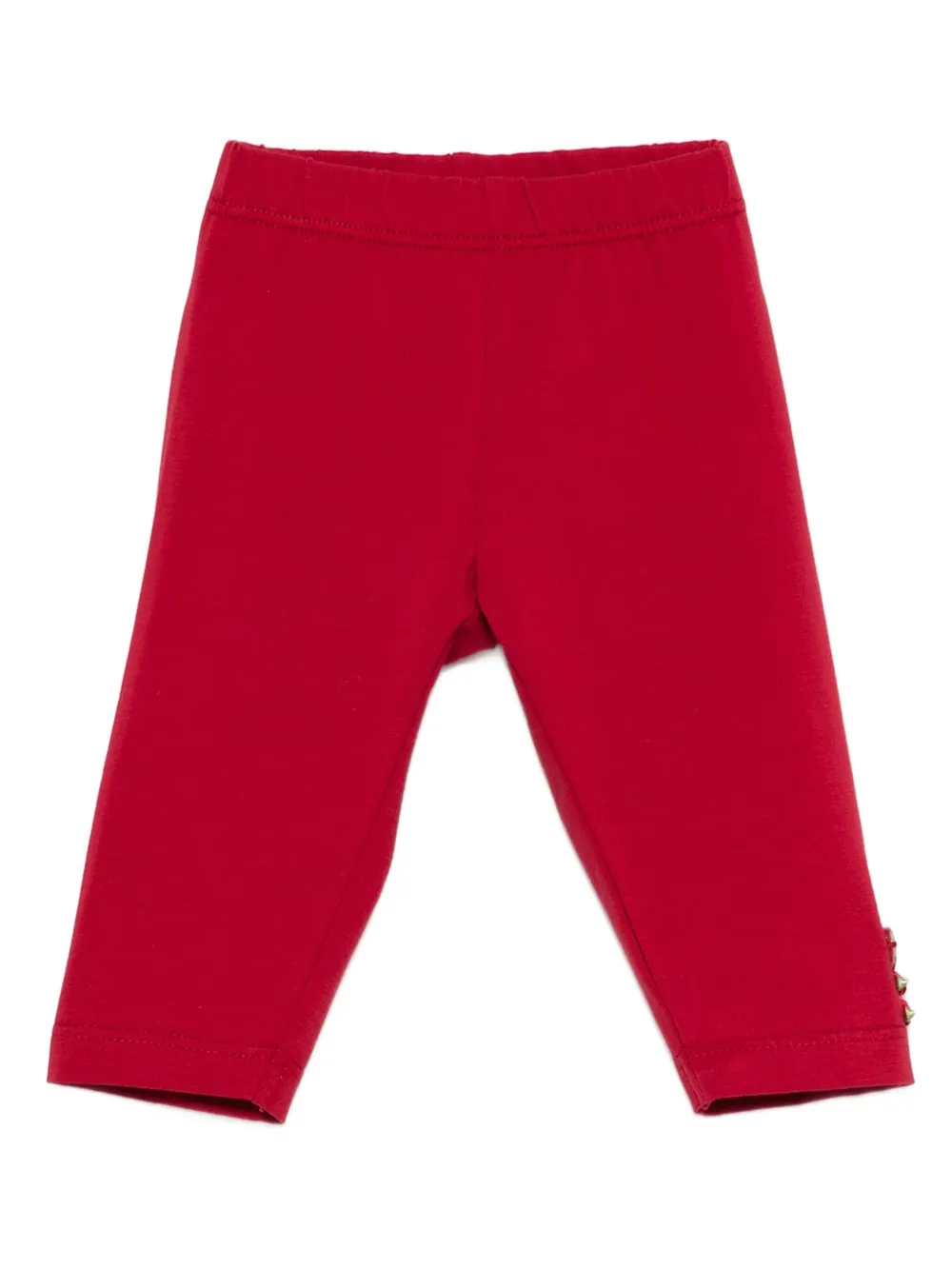 Monnalisa rose-embellished trousers Rood