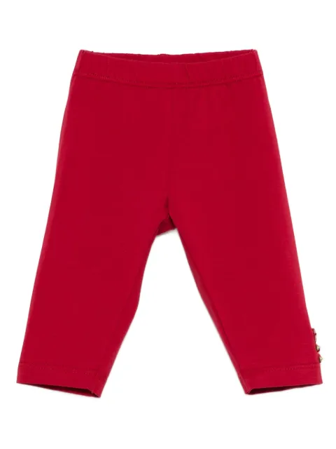 Monnalisa rose-embellished trousers