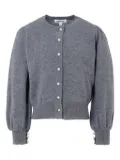 Molo pearl-button puff-sleeve cardigan - Grey