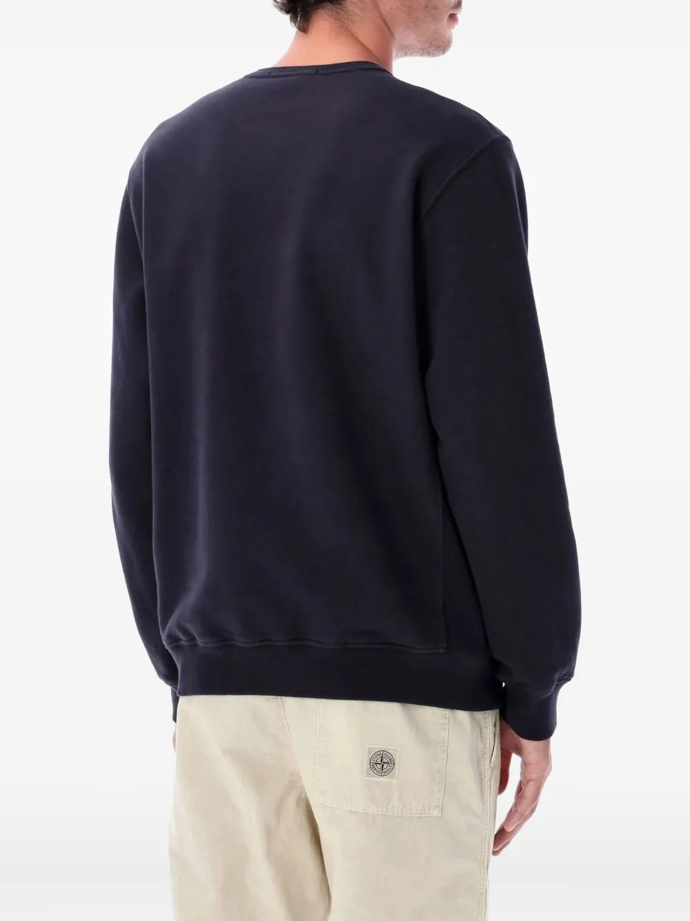 Stone Island crew-neck long-sleeve sweatshirt - Blauw