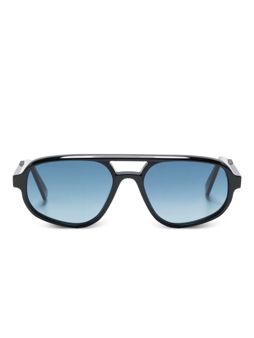 OPHY EYEWEAR Safdie ダブルブリッジ サングラス - ブラック OPHY EYEWEAR Safdie ダブルブリッジ サングラス - ブラック