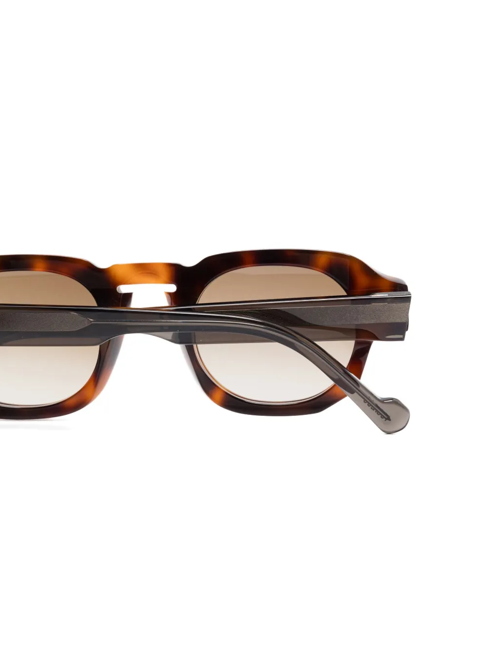 OPHY EYEWEAR Modulator zonnebril met rond montuur Bruin
