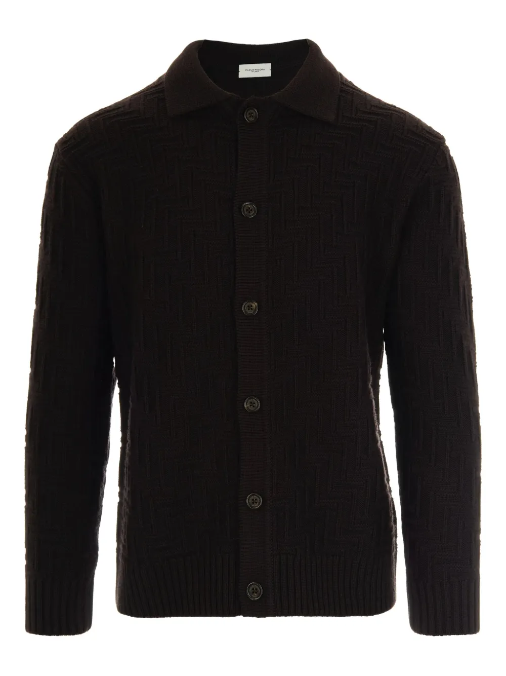 Paolo Pecora polo-collar cardigan Bruin