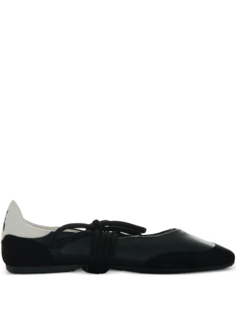 Patrizia Pepe lace-up leather ballet flats