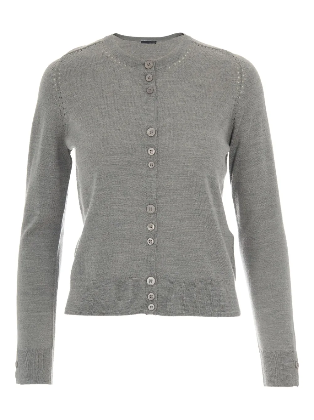 LIU JO Wollen vest met knopen Grijs