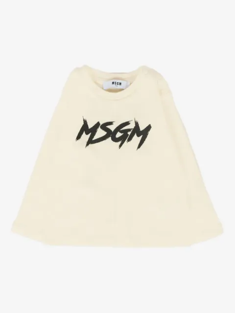 MSGM Kids logo-print long-sleeve T-shirt