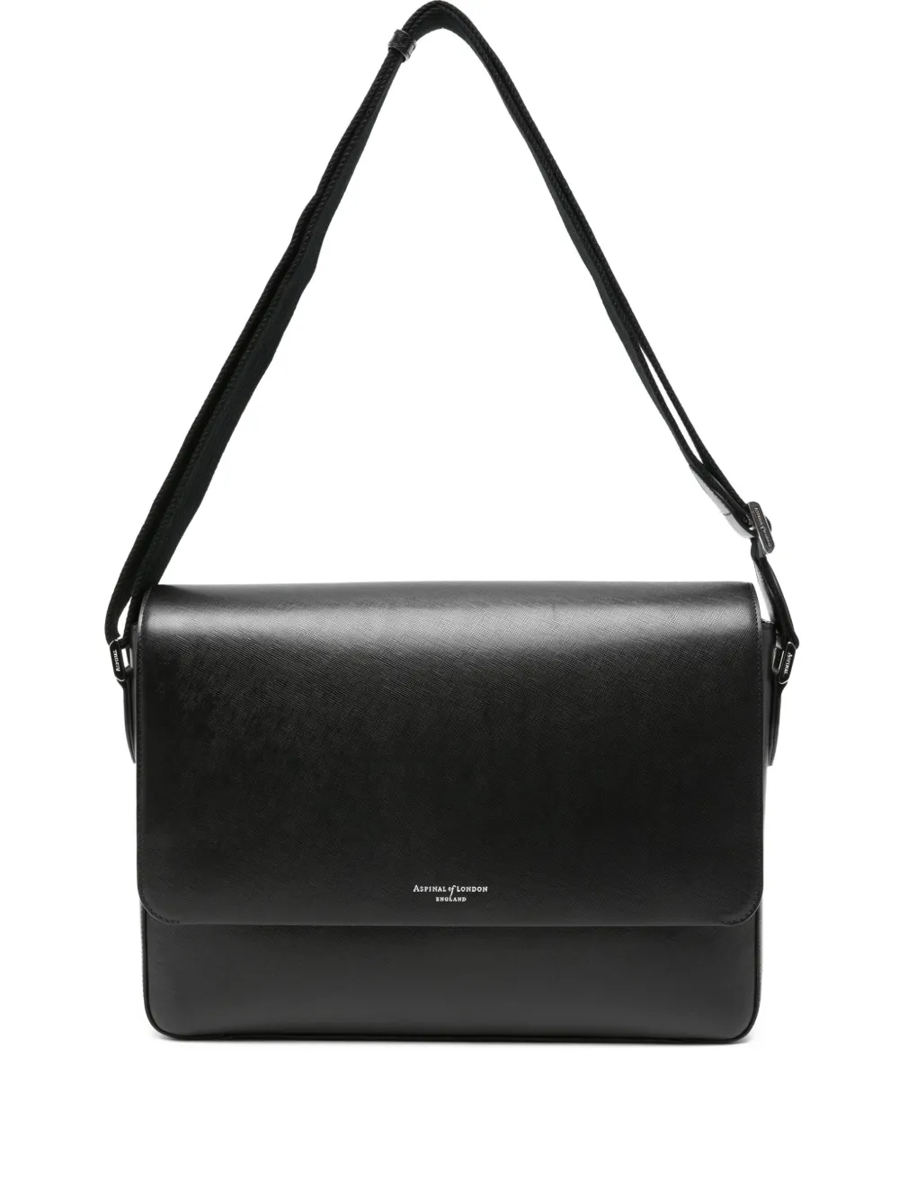 Aspinal Of London logo-detail messenger bag | Black | Image 1