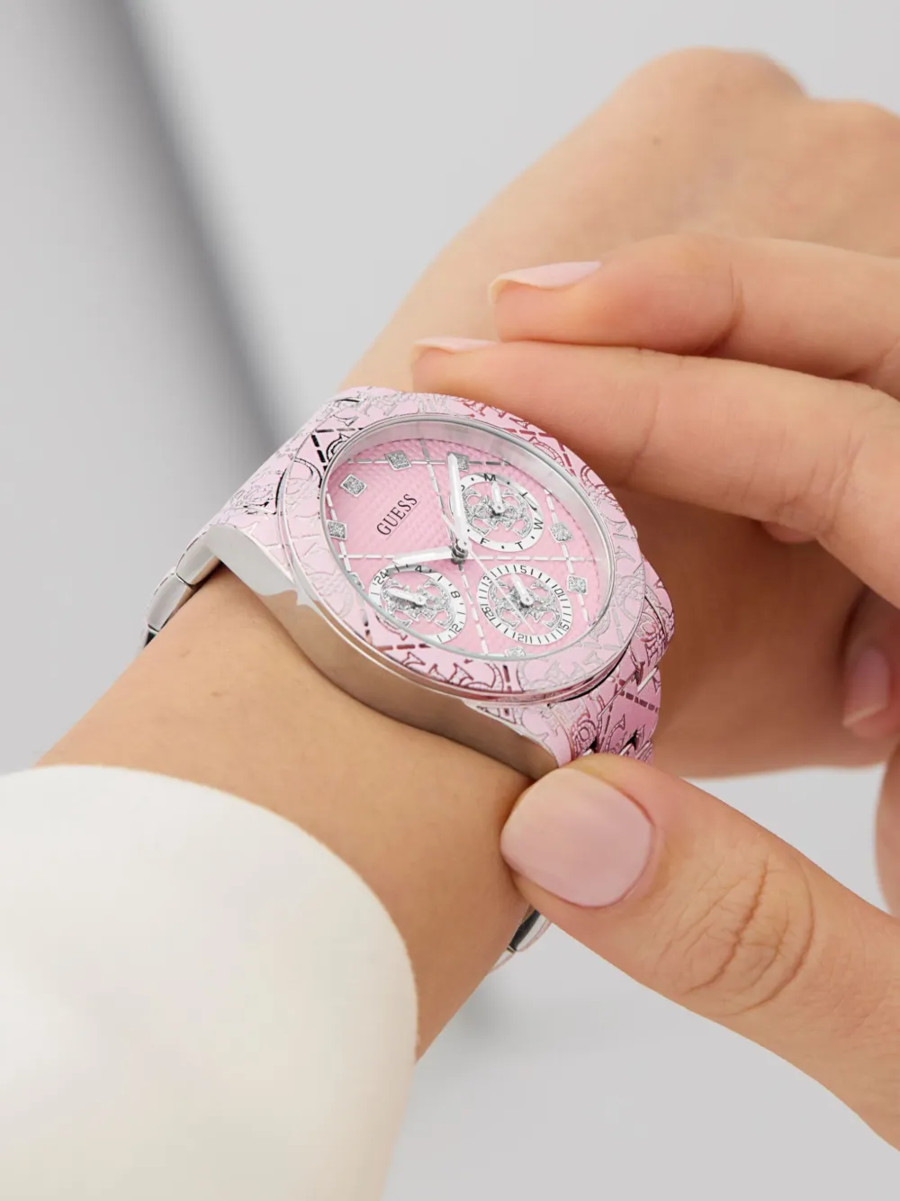 GUESS USA Sparkling Pink Limited Edition 38 mm - Roze