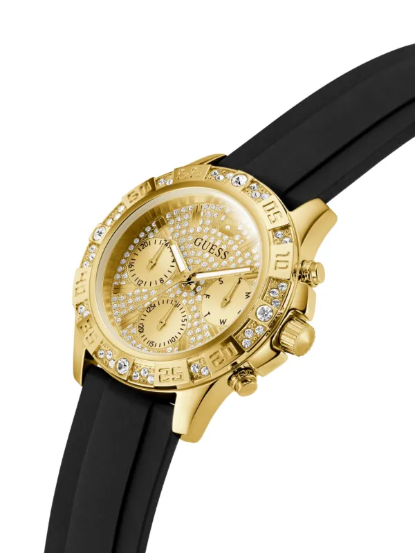GUESS USA crystal-embellished Chronograph 40mm Watch | Gold 