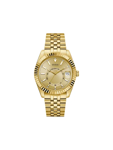 GUESS USA recycled steel quartz 42mm