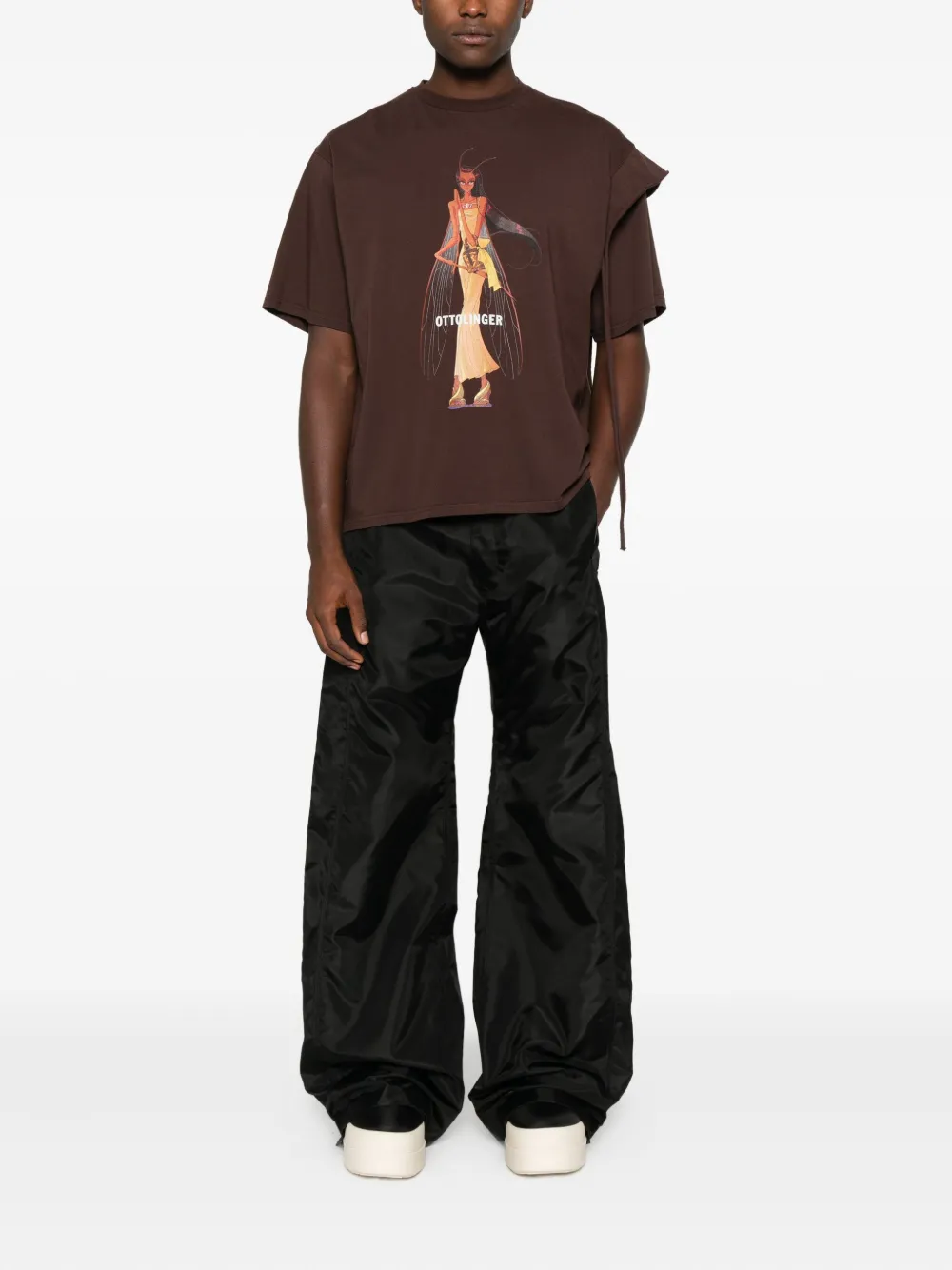 Ottolinger Deconstructed T-shirt In Brown