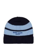 Stone Island striped-pattern beanie - Blue