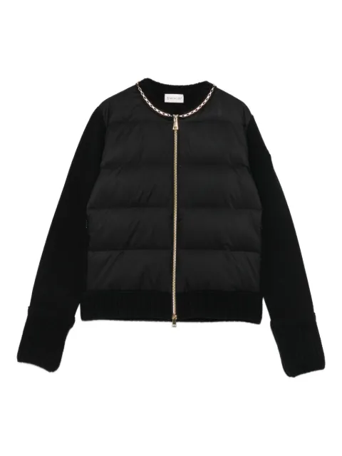 Moncler quilted chain-trimmed puffer jacket