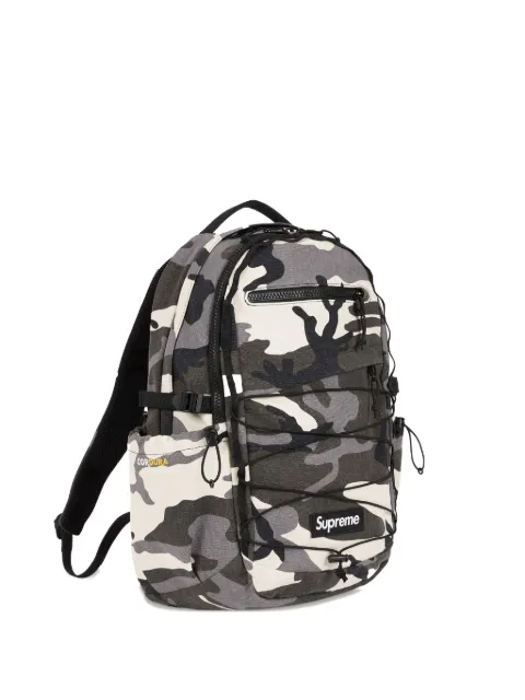 Supreme logo-patch "Snow Camo" backpack