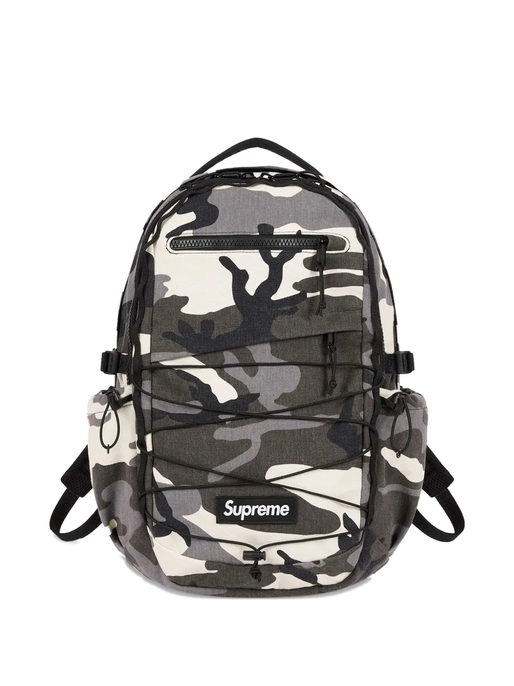 Supreme "Snow Camo" rugzak met logopatch Groen