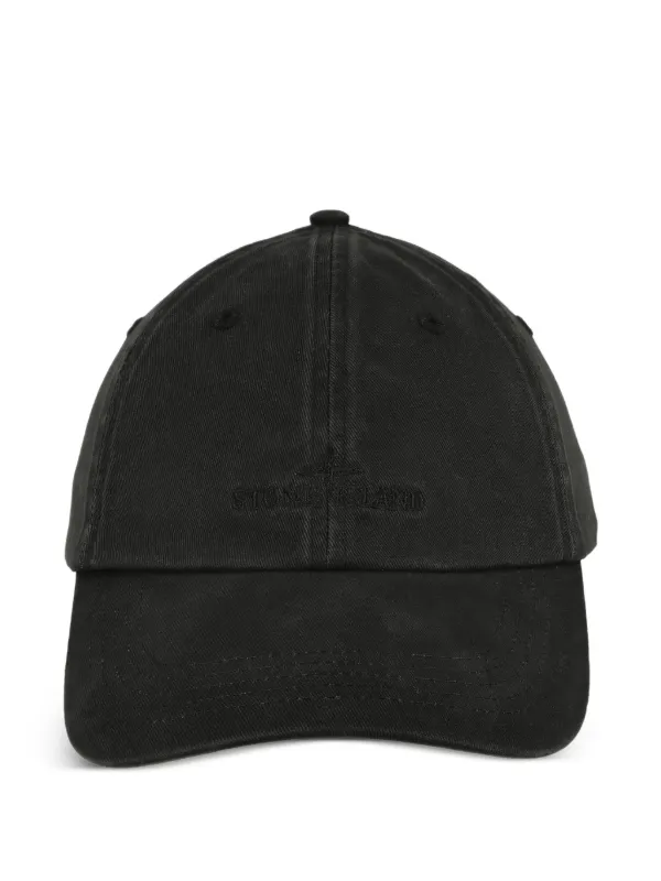 Stone Island ロゴ キャップ | ブラック | FARFETCH JP