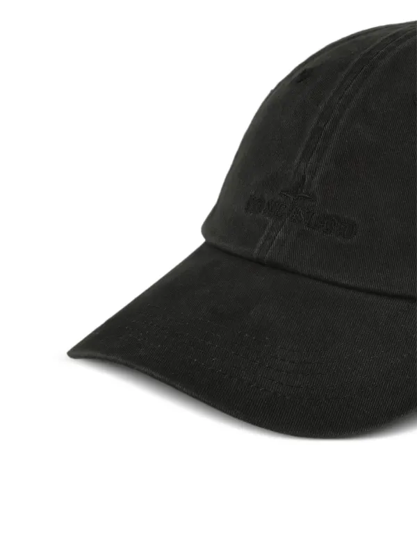 Stone Island ロゴ キャップ | ブラック | FARFETCH JP