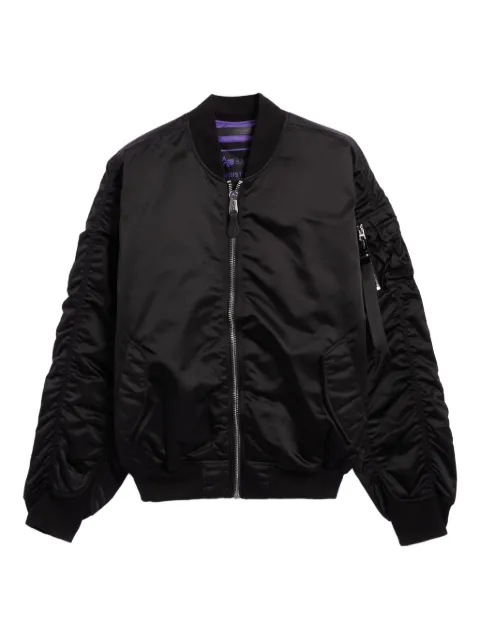 Alpha Industries chamarra bomber con capucha y cierre
