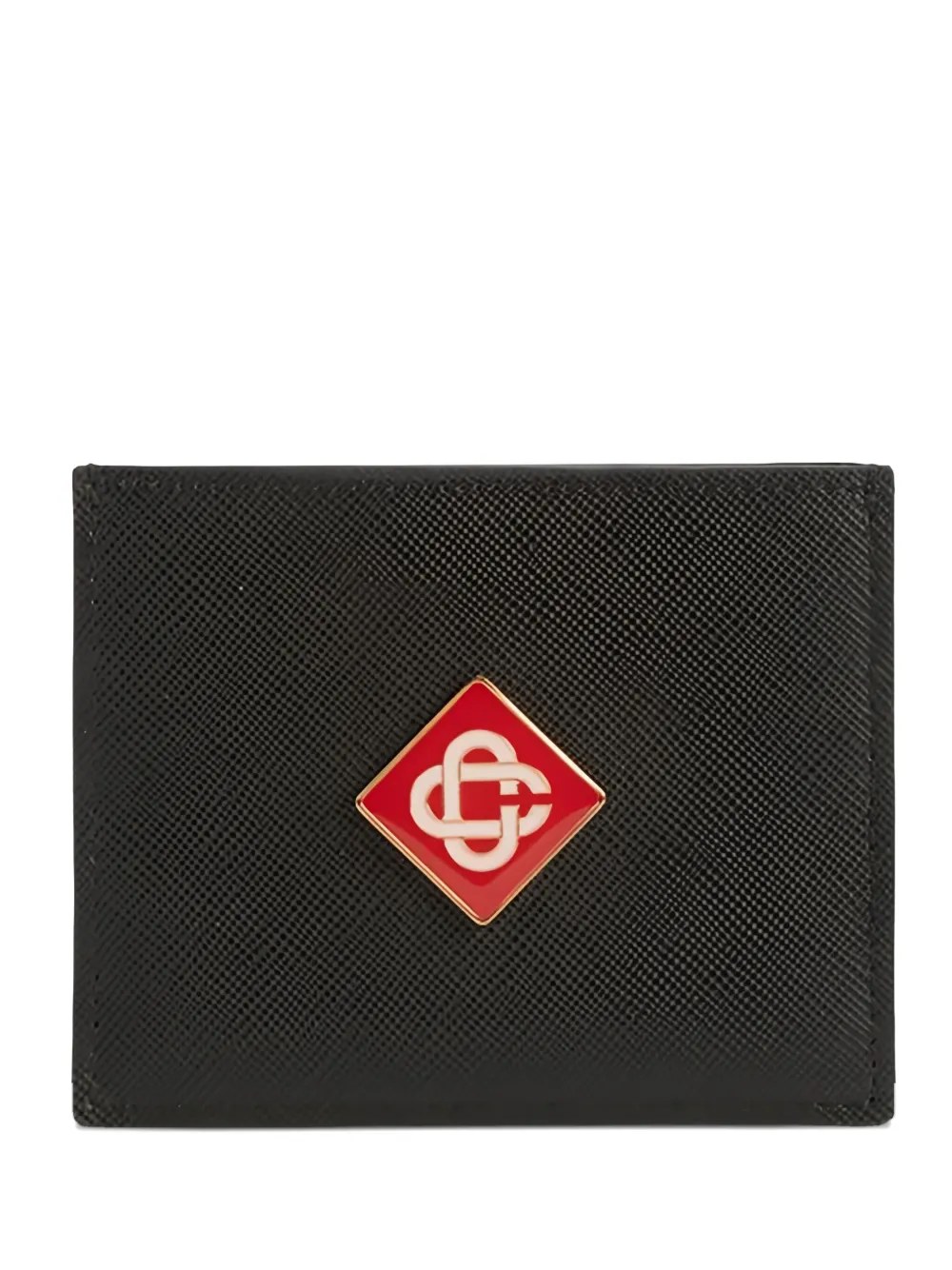 Casablanca logo-plaque card holder | Black | Image 1