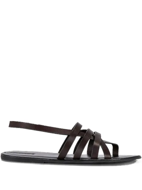 The Row leather slingback sandals