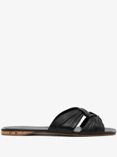 The Row knot-detail leather sandals