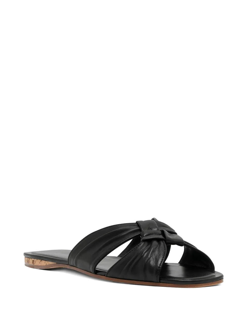 The Row knot-detail leather sandals | 平底凉鞋 | Image 2