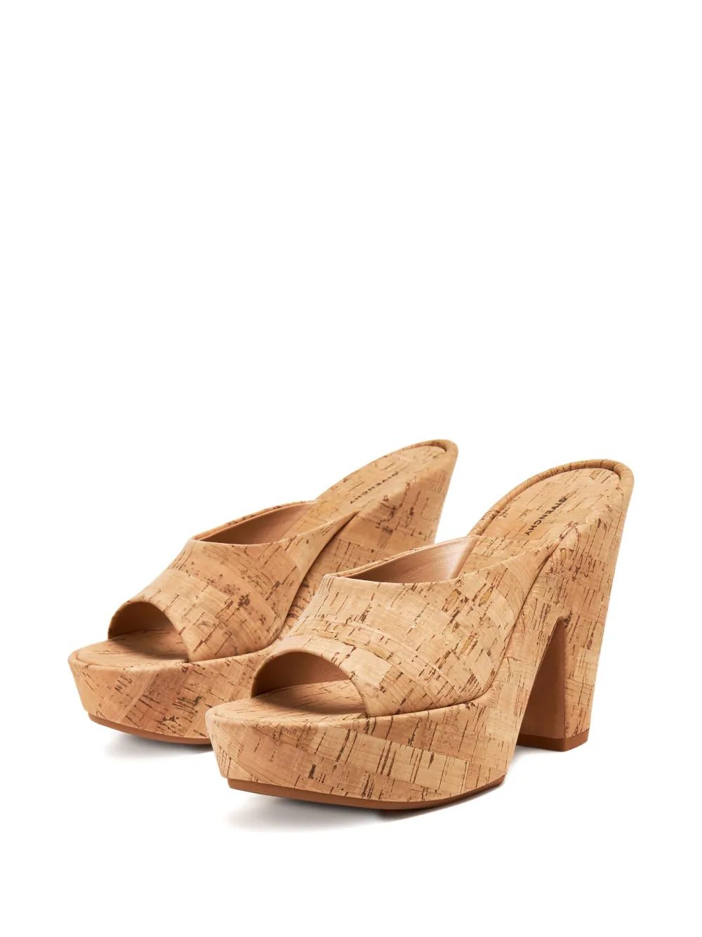 Givenchy 95mm Doll cork platform sandals Neutrals