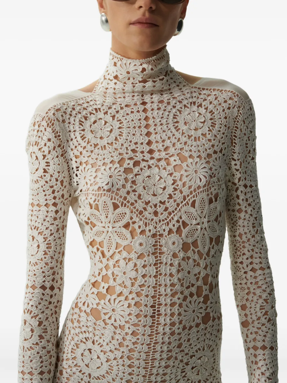 Magda Butrym Koniakow Lace Jumpsuit In White
