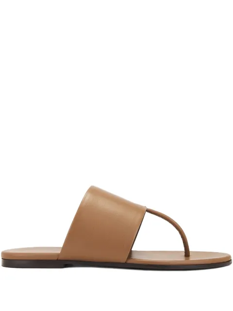 The Row leather thong sandals
