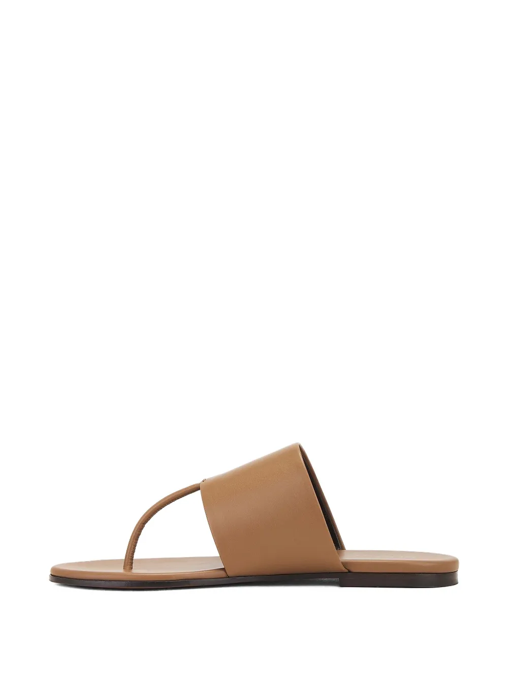 The Row leather thong sandals Brown