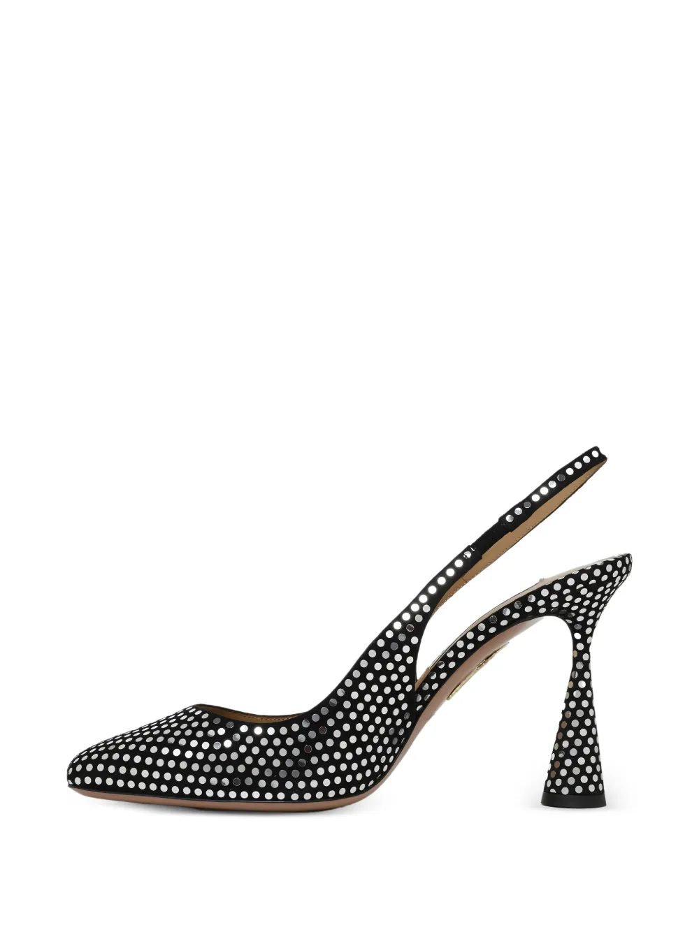 Aquazzura Slingback pumps met studs Zwart