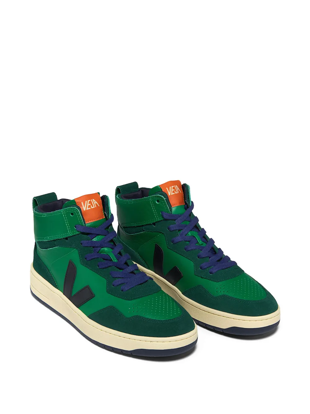 VEJA V-95 V-logo high-top trainers Green