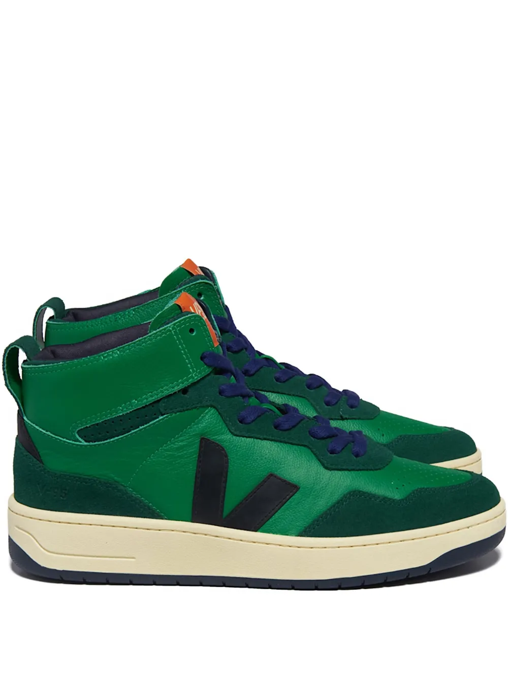 VEJA V-95 V-logo high-top trainers Green