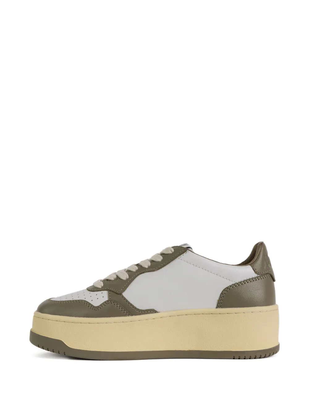 Autry platform leather sneakers White
