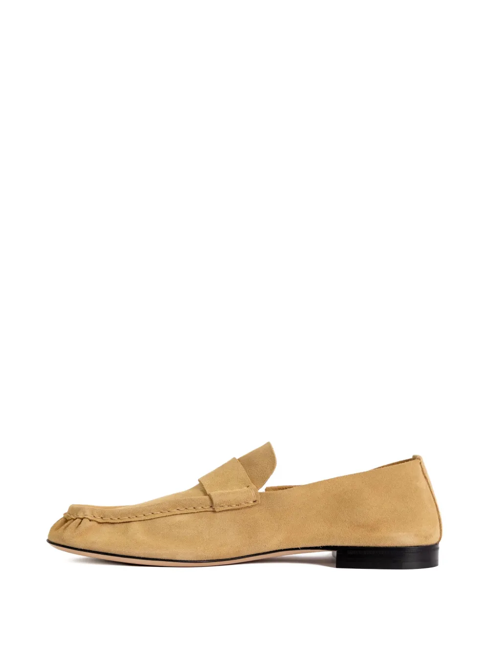 The Row penny suede loafers Neutrals