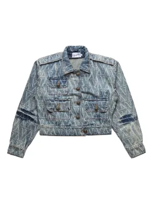 Balenciaga ドロップショルダー デニムジャケット | ブルー | FARFETCH JP