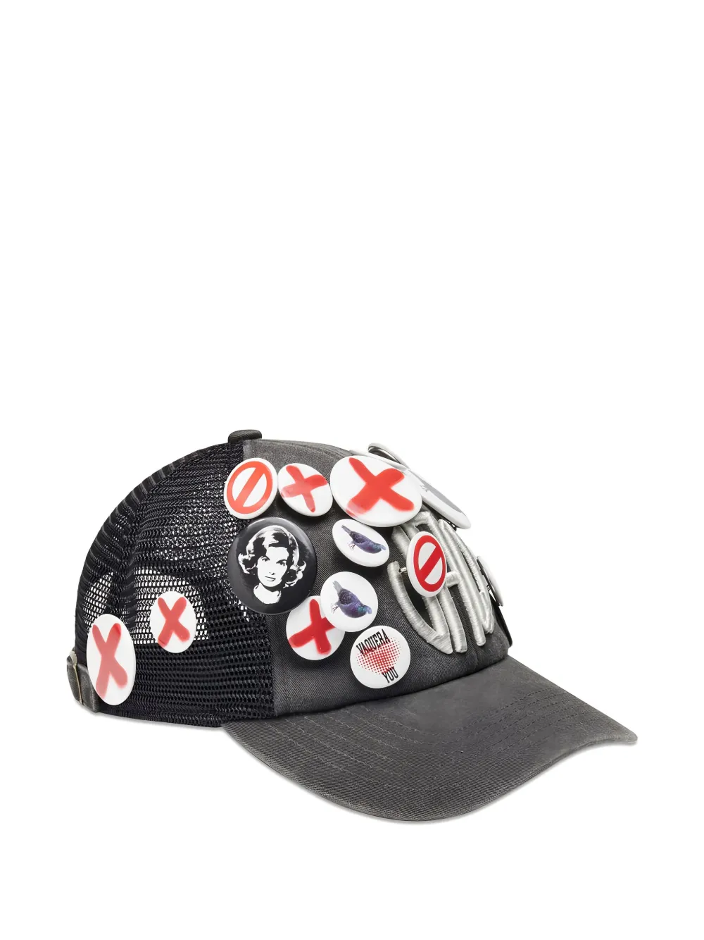 Vaquera embroidered-patch cap - Nero
