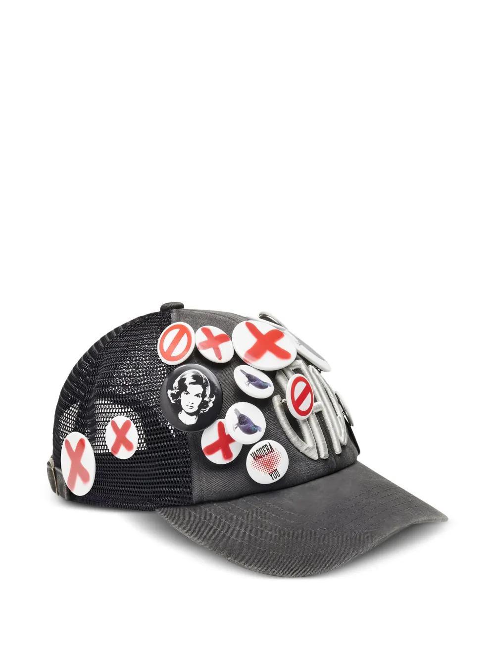 Vaquera embroidered-patch cap | Black | Image 1