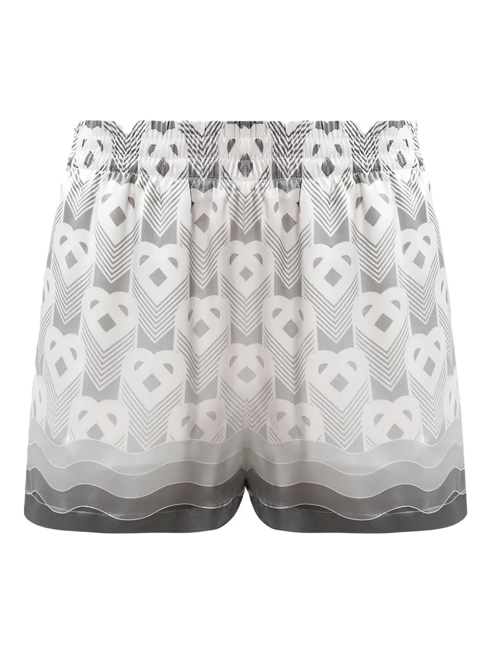 Casablanca Shorts mit Herz-Monogramm - Grau