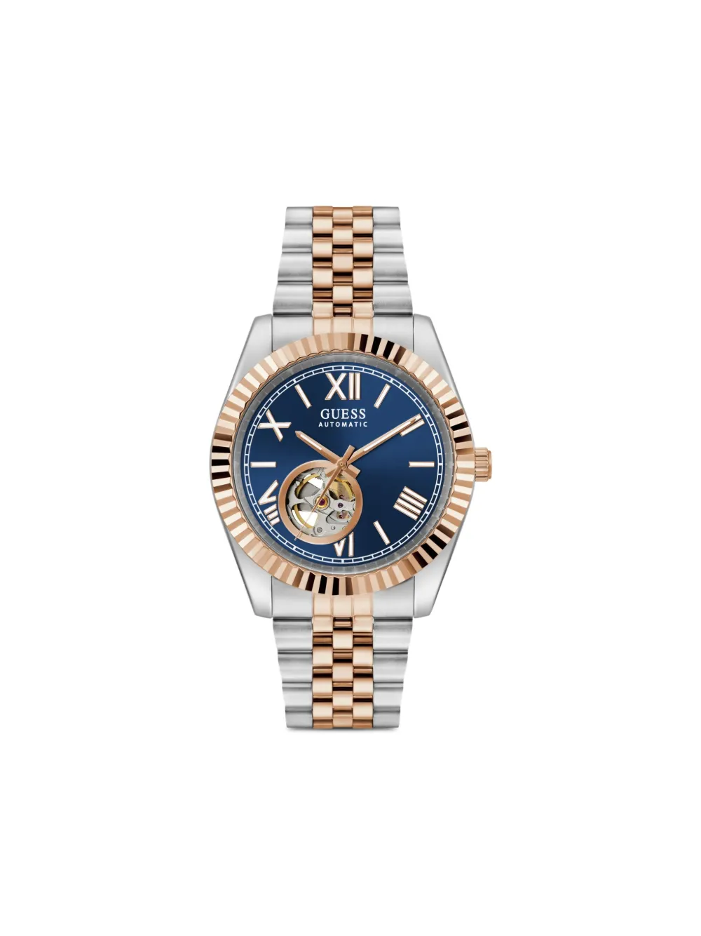 GUESS USA skeleton sub-dial 44mm | Blue | Image 1