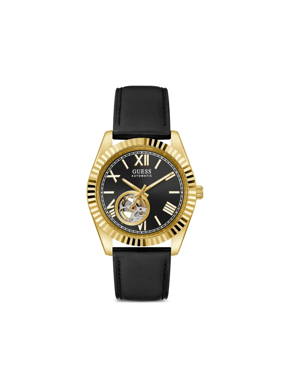 GUESS USA open-heart dial 44mm | Black | Image 1