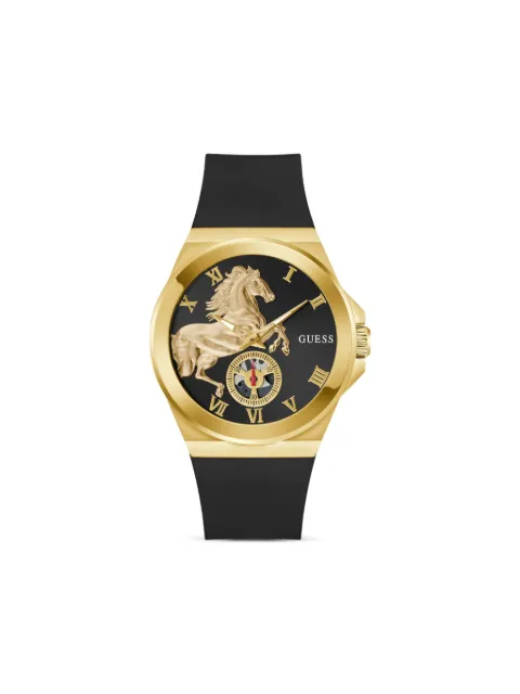 GUESS USA horse-motif 44mm