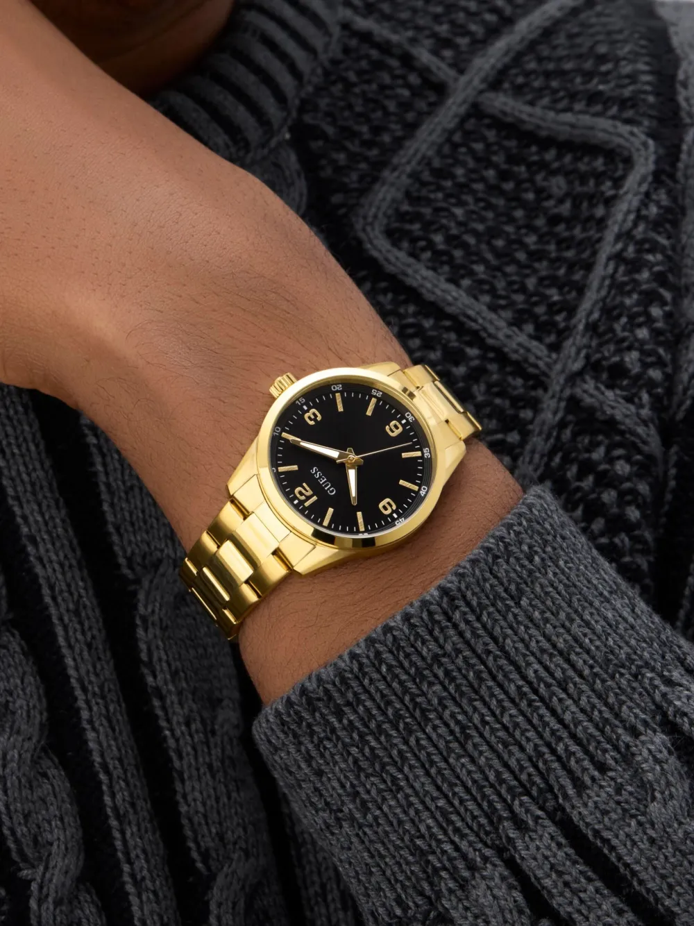 GUESS USA ^ roestvrij staal 40mm - Zwart