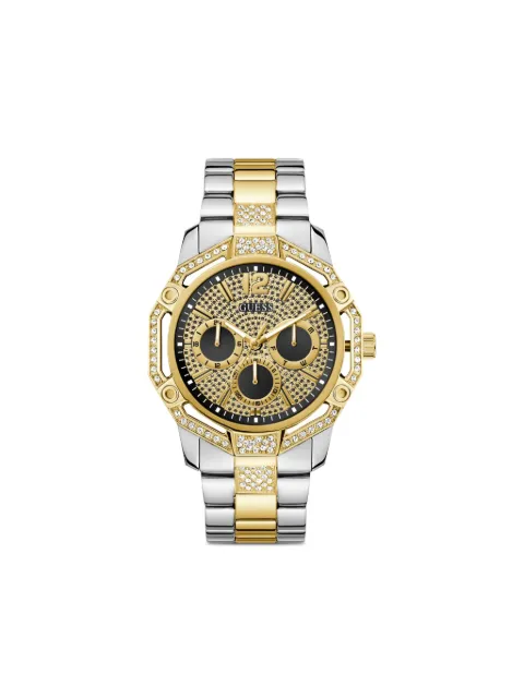 GUESS USA crystal-embellished 48mm