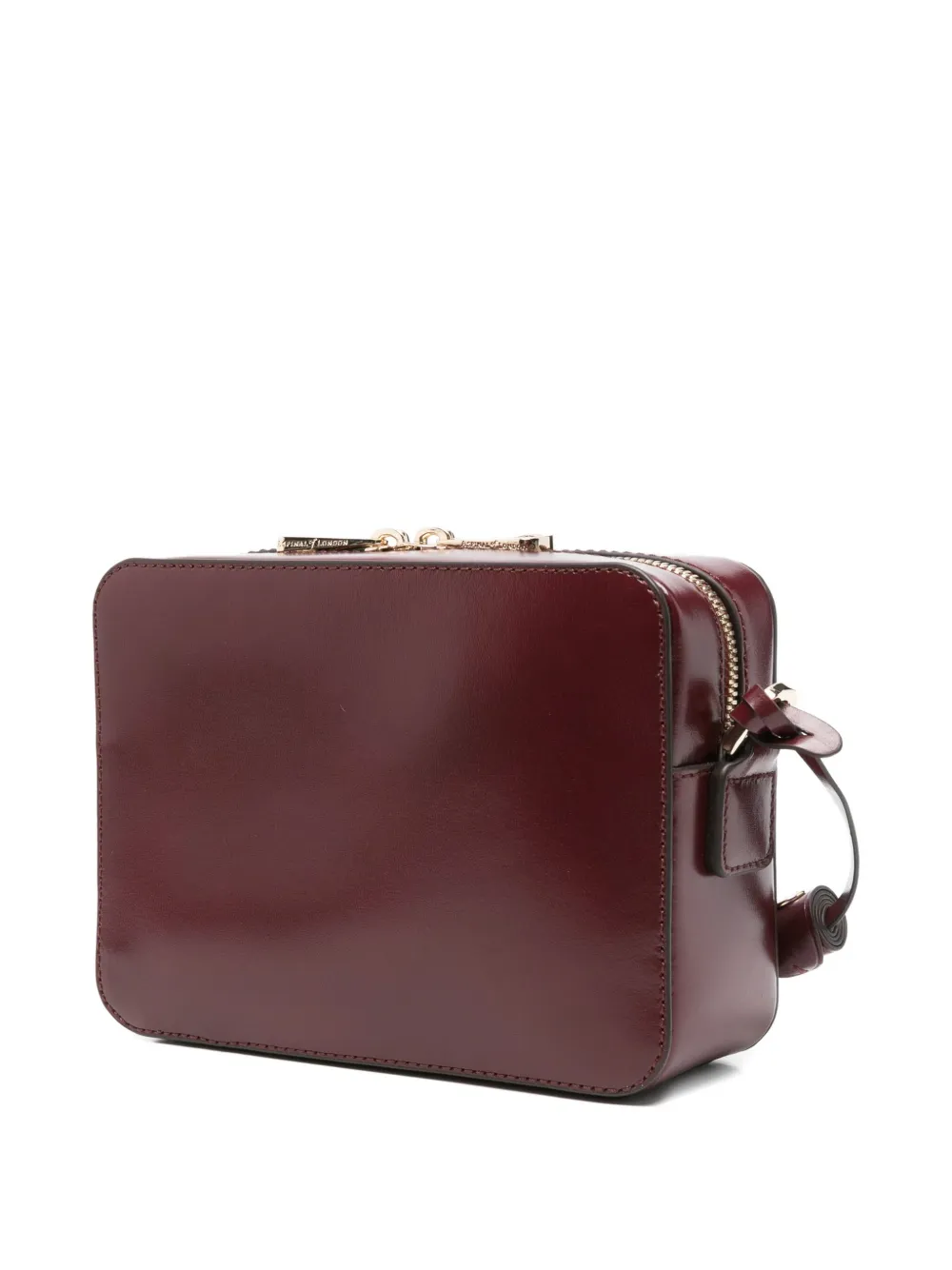Aspinal Of London Camera geweven mini crossbodytas Rood