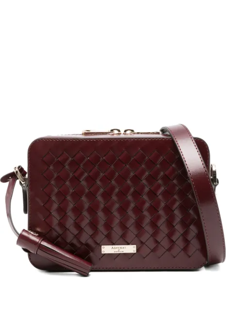 Aspinal Of London Camera woven mini crossbody bag