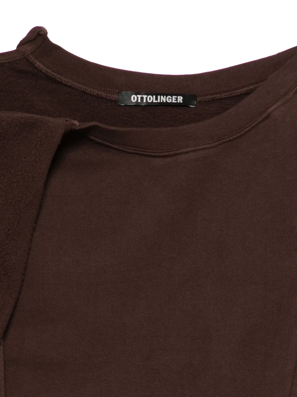 Ottolinger Asymmetrische rok van biologish katoen Bruin